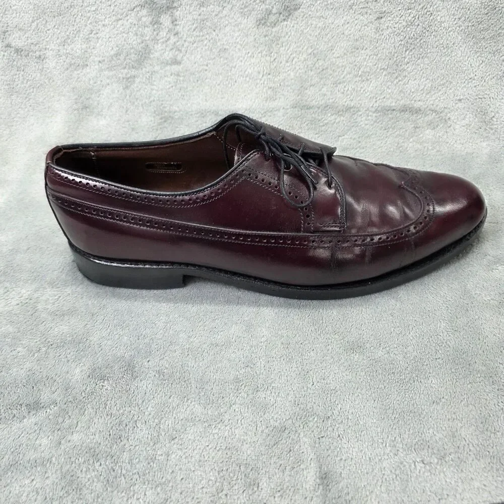 Allen Edmonds Men’s Richmond Wingtip Shoes Size 9.5D Burgundy